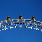 Five pods on a Ferris Wheel