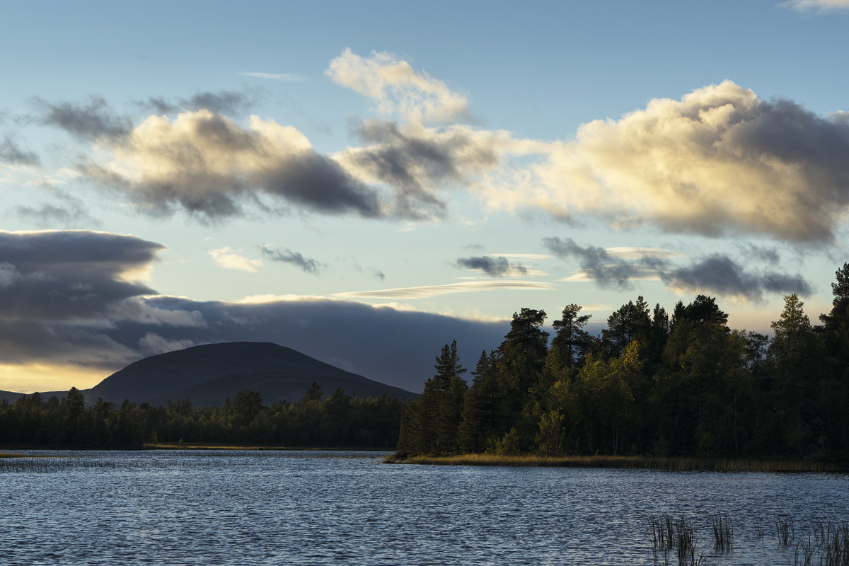 Fjällvattnet am Abend