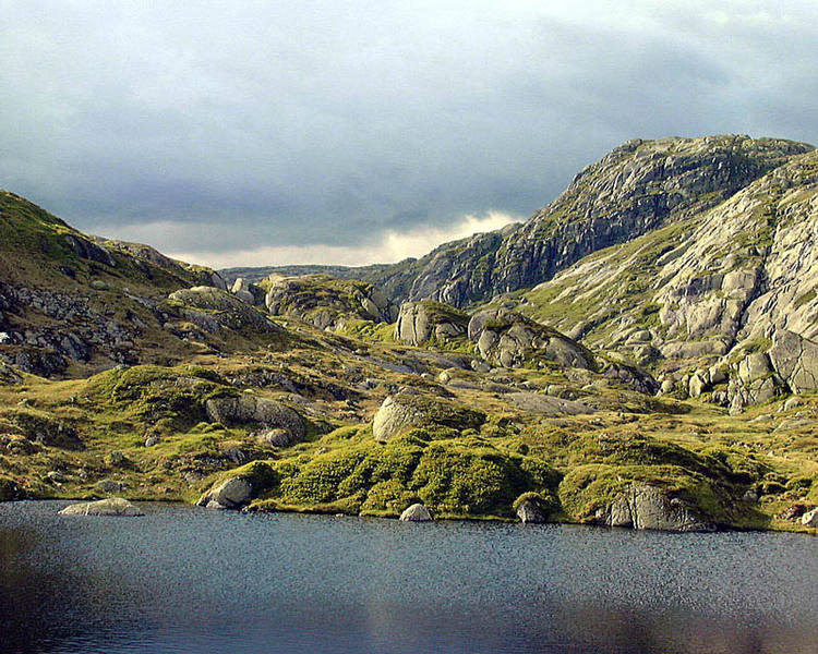 Fjell südlich von Lysebotn