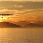 Fjord im Licht der Mitternachtssonne