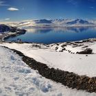 Fjord im Norden Islands