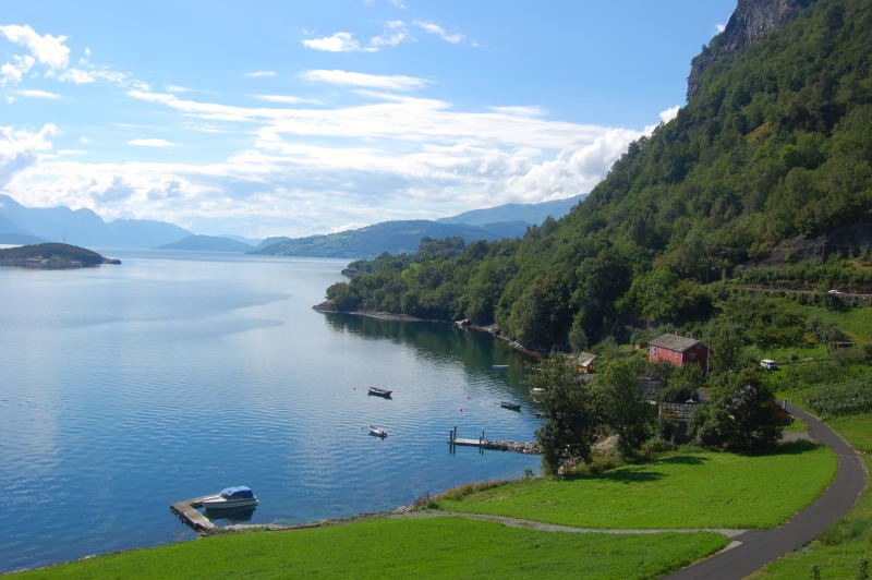 Fjord in Südnorwegen