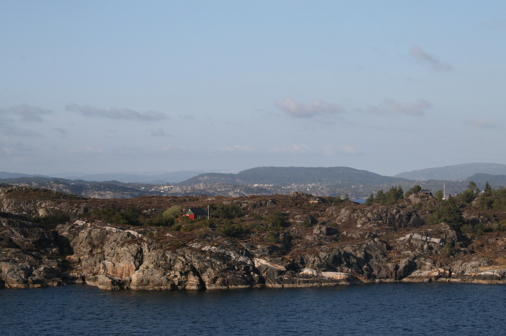 Fjordinseln vor Bergen ( Norwegen )