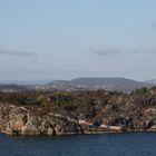 Fjordinseln vor Bergen ( Norwegen )