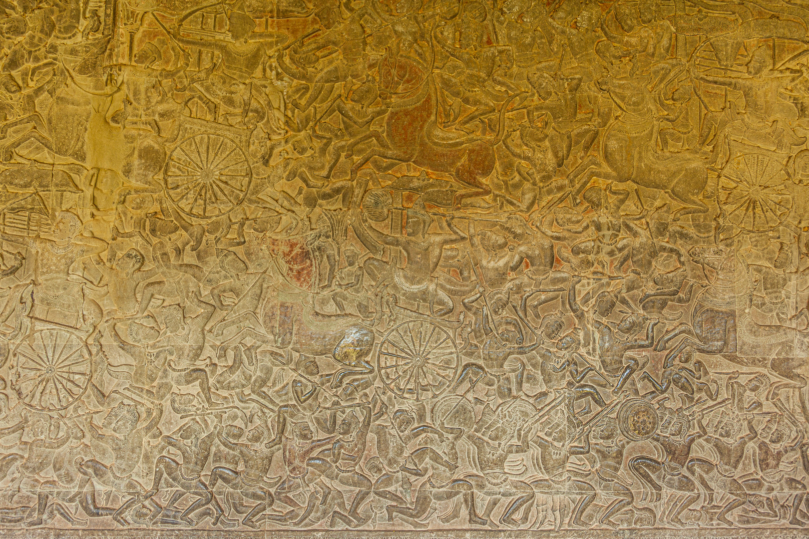 Flachrelief im Großen Tempel von Angkor Wat