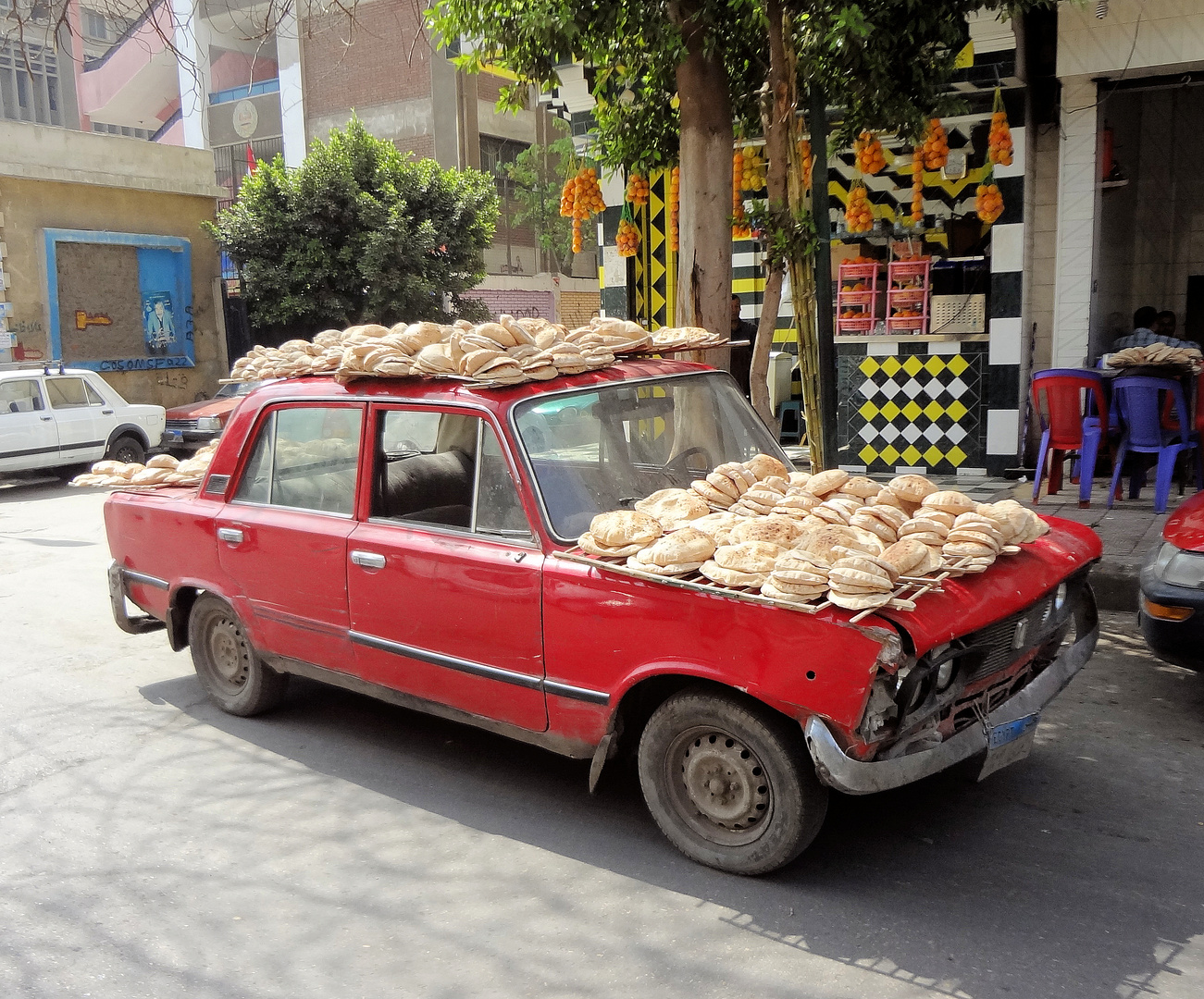 (Fladen-) Brothändler in Kairo