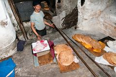 Fladenbrot in Moulay Idriss