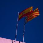 Flage von Spanien in Valencia. Bandera de España en Valencia. 
