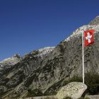 Flagge am Grimselpass