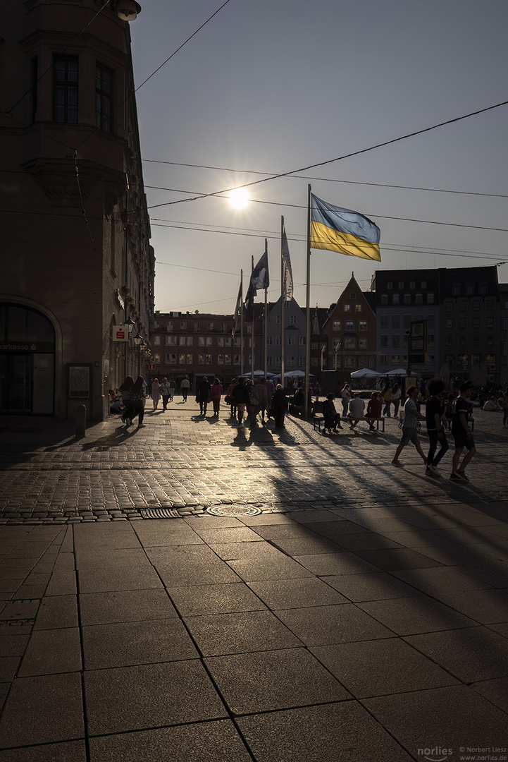 Flagge am Rathausplatz