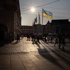 Flagge am Rathausplatz