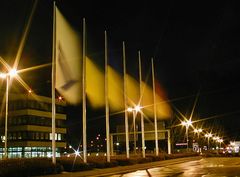 Flaggen am Flughafen Stuttgart
