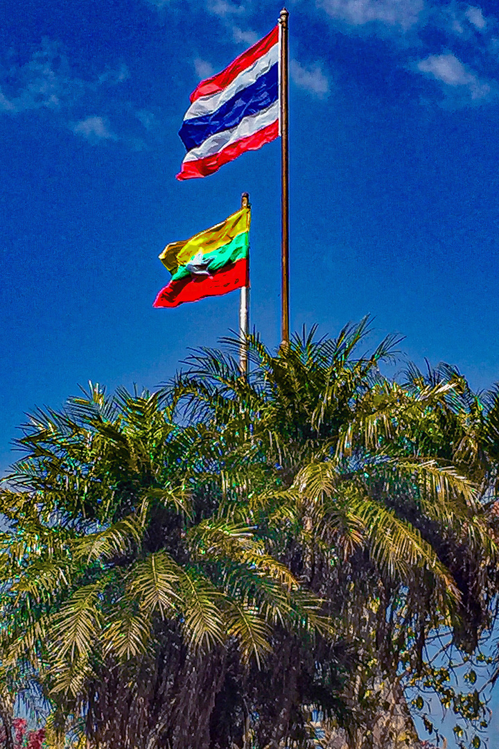 Flags on the borderline