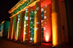 Flair zur Lichtwoche 2024 auf dem Universitätsplatz in Rostock