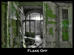 Flake off