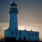 flamboro lighthouse at dusk