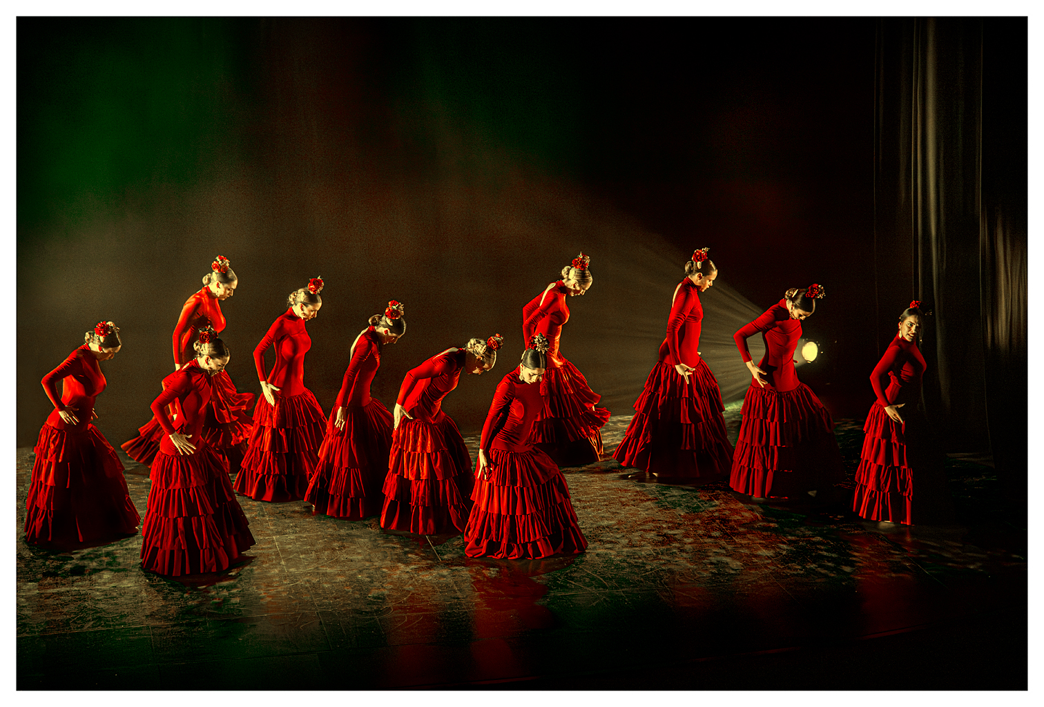 Flamenco en rojo