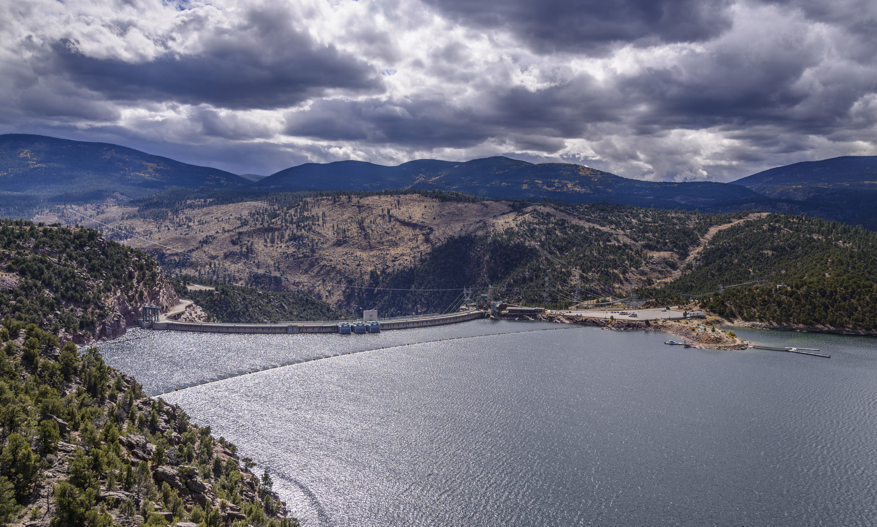 Flaming Gorge Reservoir & Dam, Utah, USA