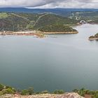 Flaming Gorge Reservoir mit dem Stauwehr