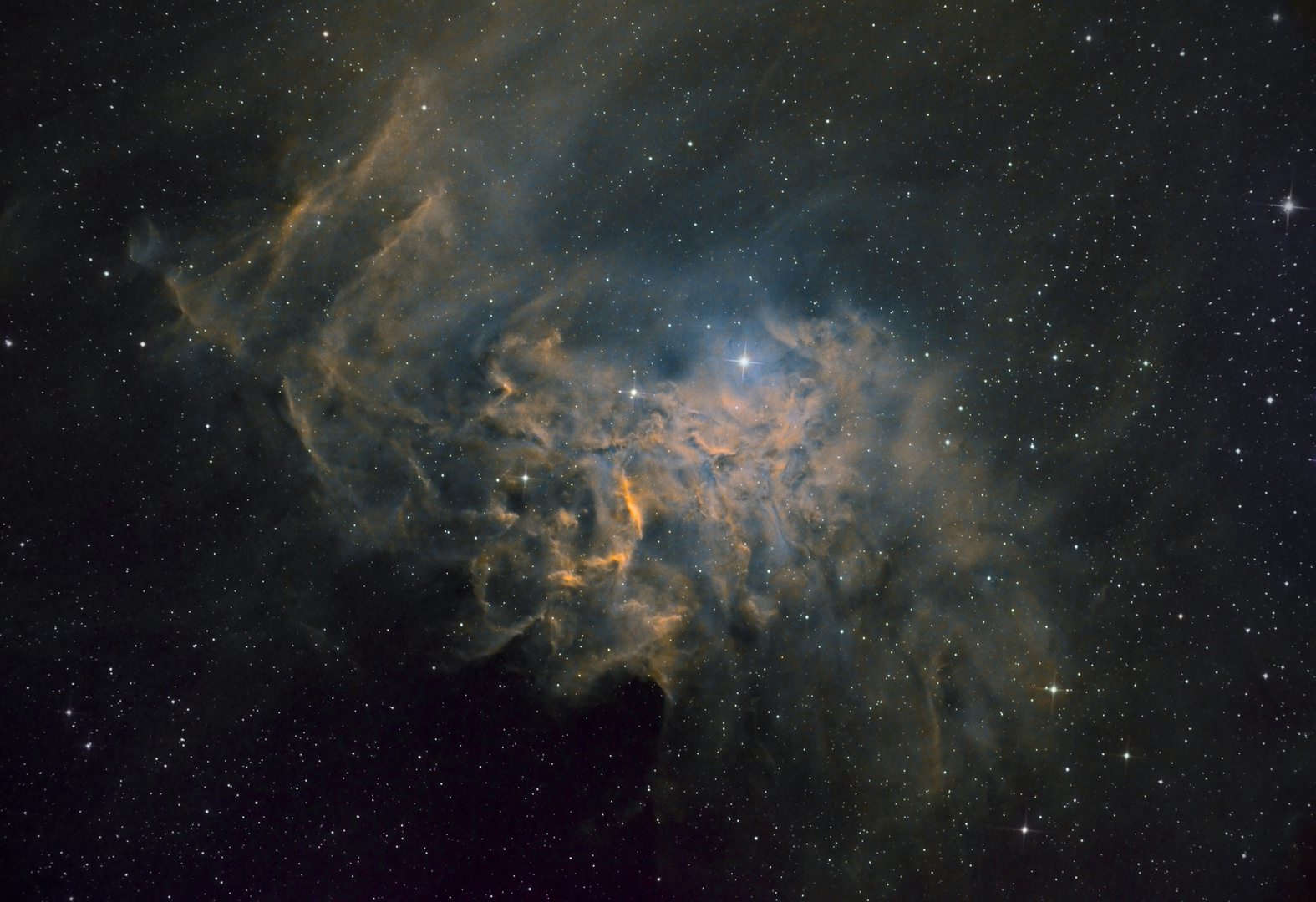 Flaming Star Nebula SHO  (IC405)