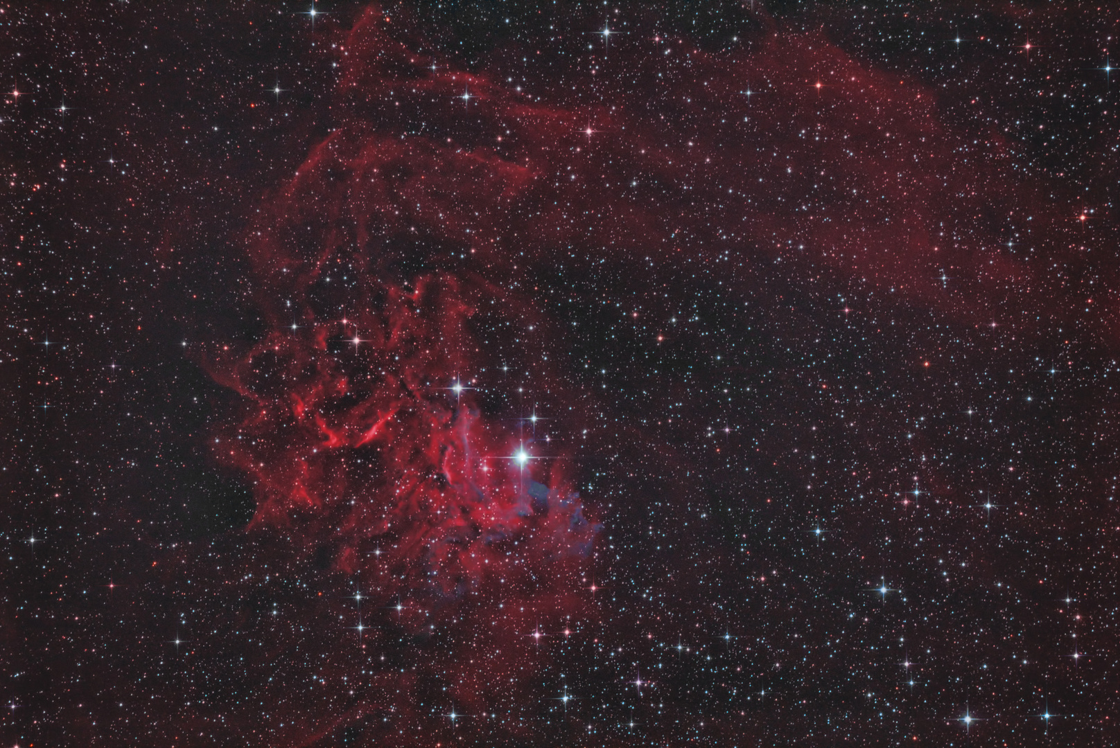 Flaming Star Nebulae IC405 (2.Version)