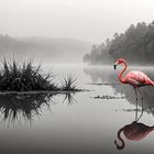 Flamingo am See