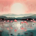 Flamingo art #2   AI