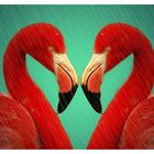 Flamingo Heart