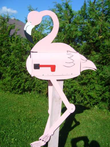 Flamingo mailbox