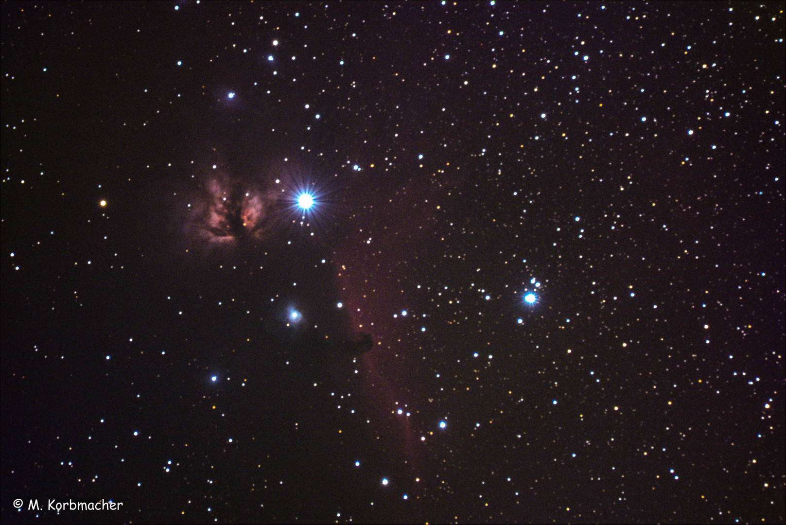 Flammen- und Pferdekopfnebel im Orion