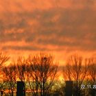 .... flammende Abendstimmung über Bergisch Gladbach....