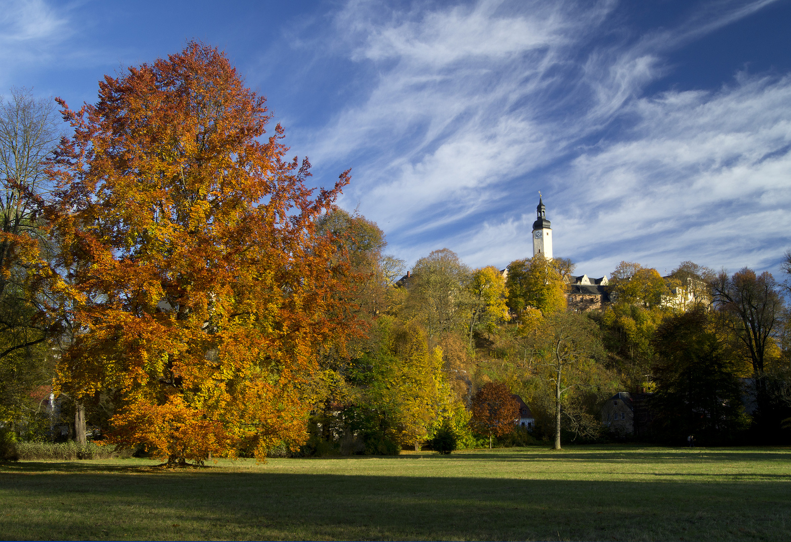 Flammender Herbst in Greiz