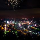 Flammenmeer Silvesterfeuerwerk