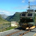 Flamsbahn am Bahnhof Myrdal