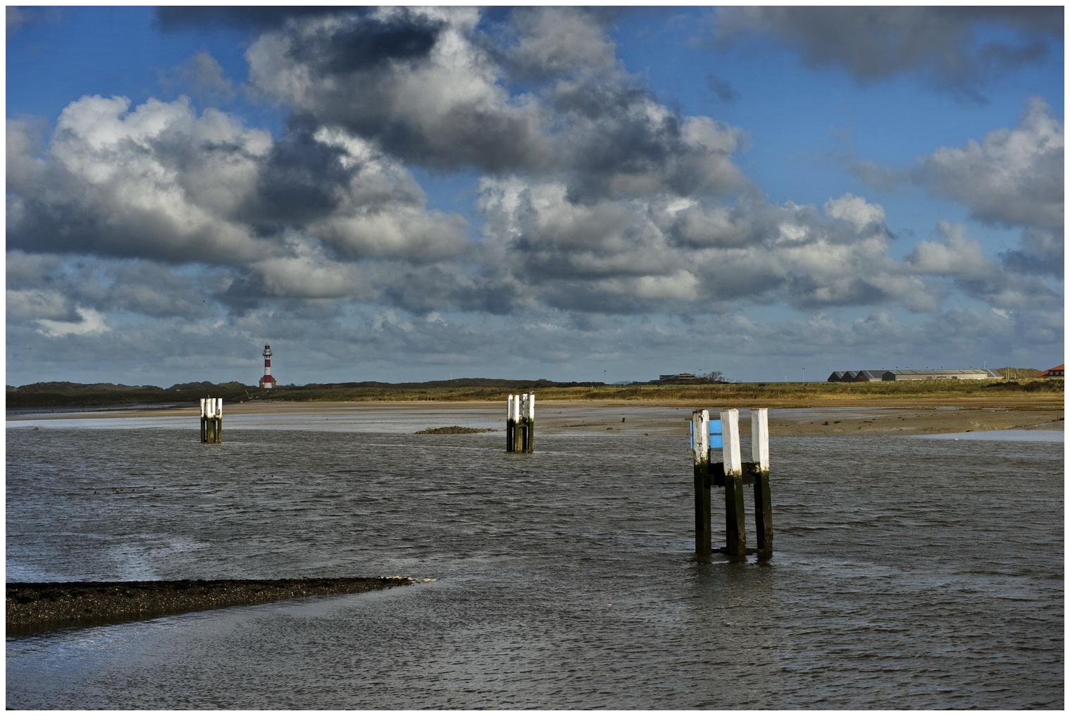 Flanderns Küste in Oktober