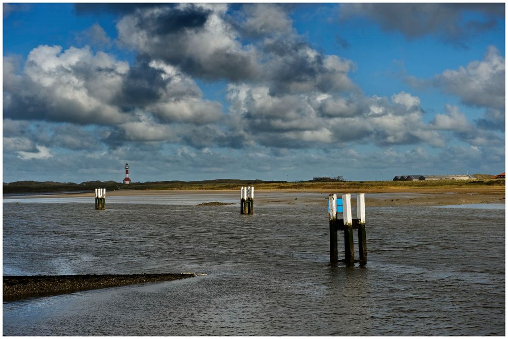 Flanderns Küste in Oktober