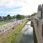 Flaniermeile am Schloß der Herzöge der Bretagne, Nantes