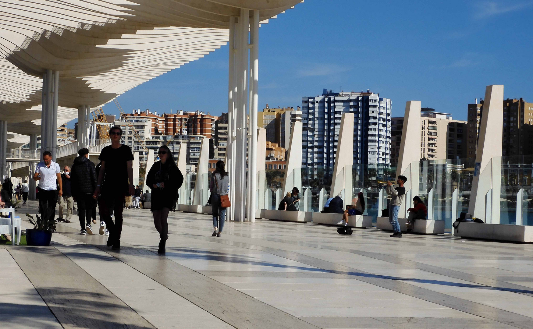 Flaniermeile Hafen Malaga