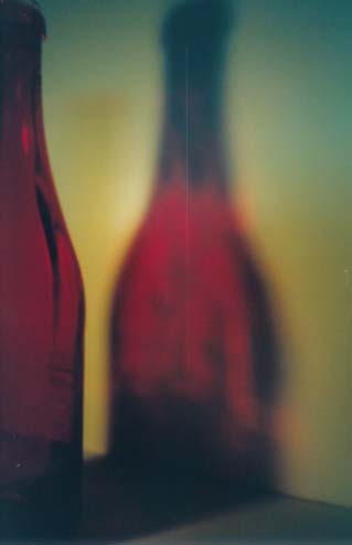 flasche und schatten