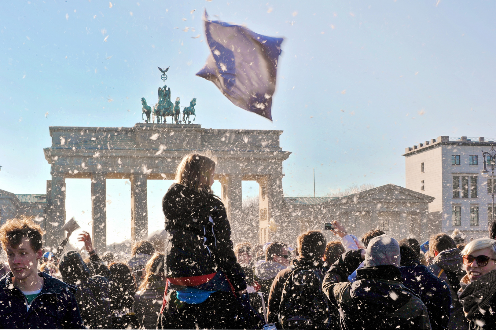 flashmob am Brandenburger tor