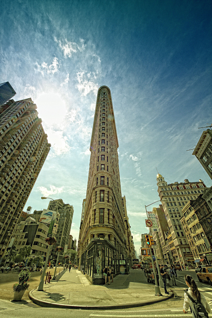 Flatiron Building in New York City.