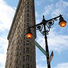 Flatiron Building mit Ortsangabe