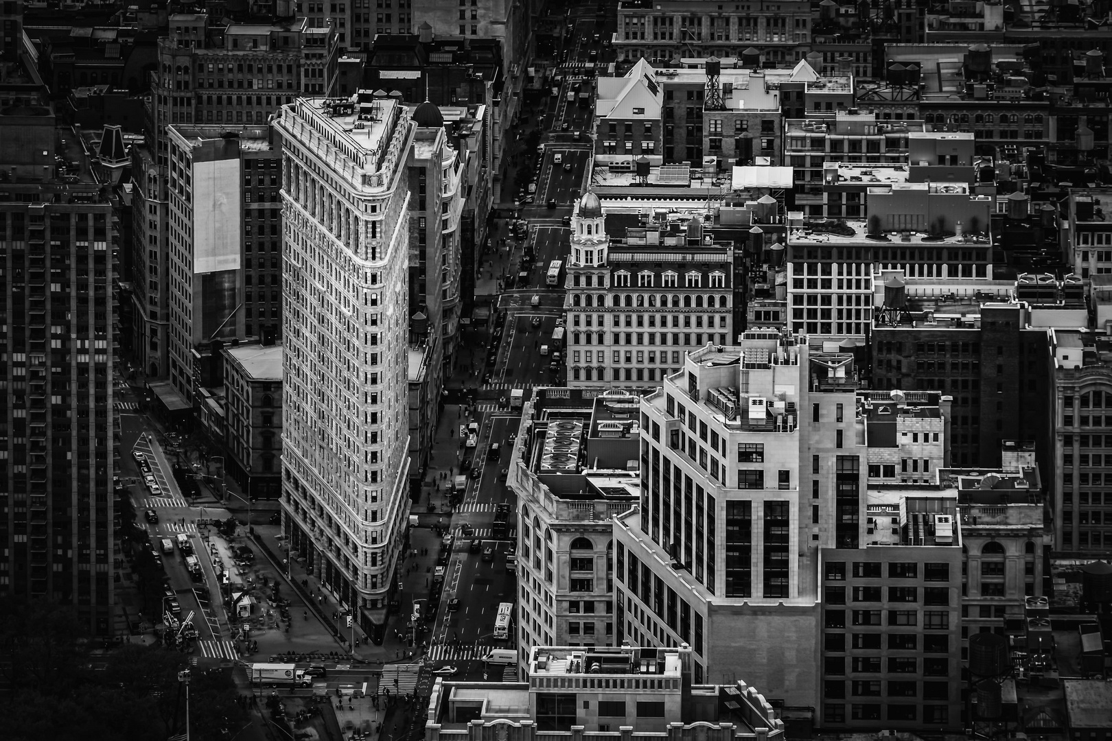 Flatiron Building - New York in b & w