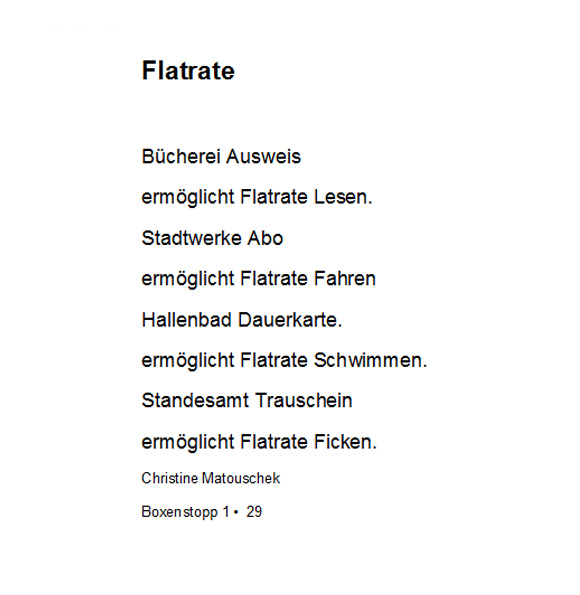 flatrate - BS 1 -29