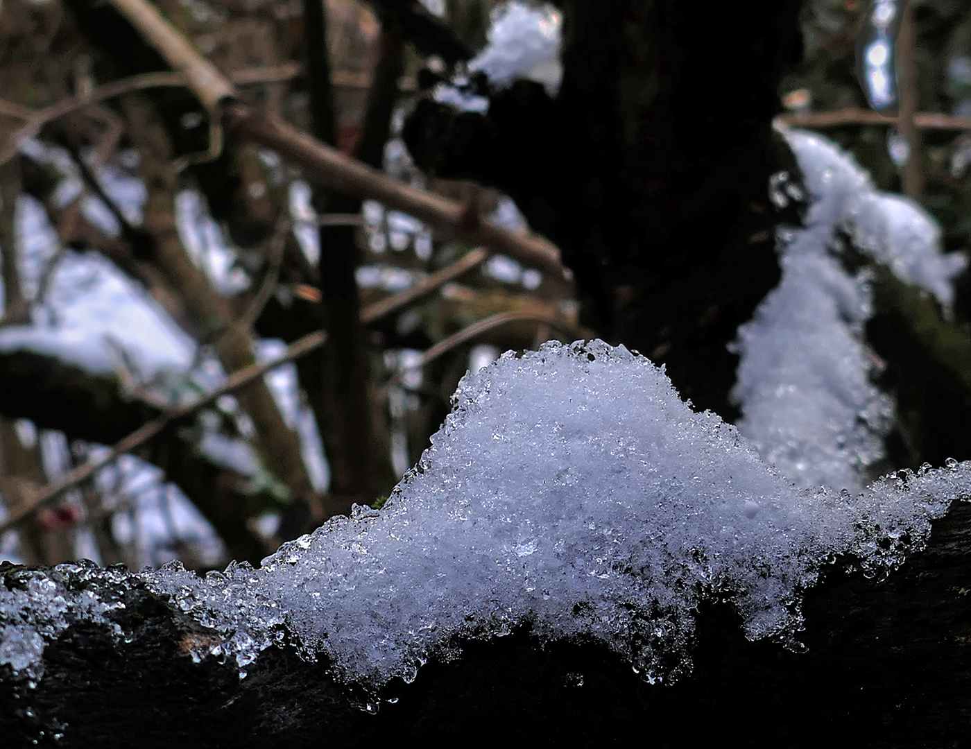 flauschiger Schnee