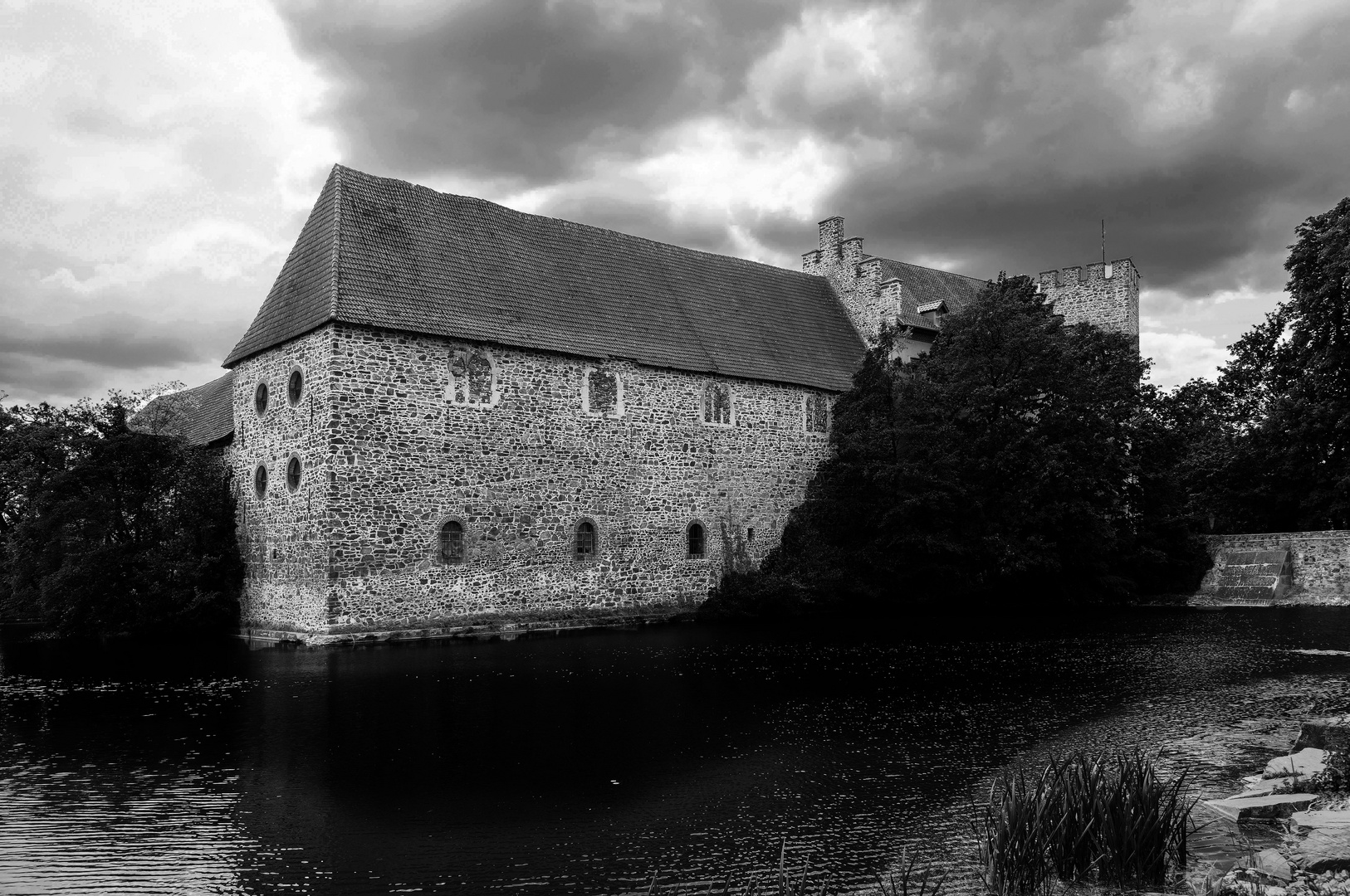 Flechtingen (7) Das Wasserschloss.