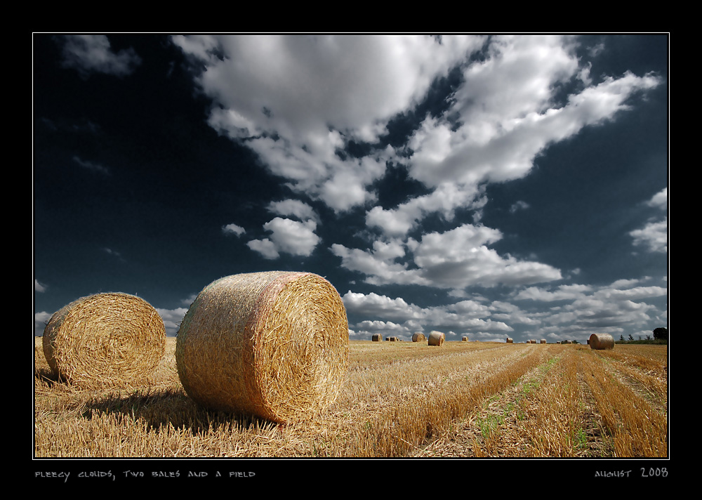 fleecy clouds ...