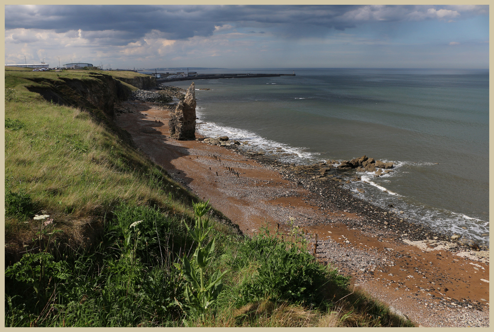 Fleet Rock and the beach south of seaham