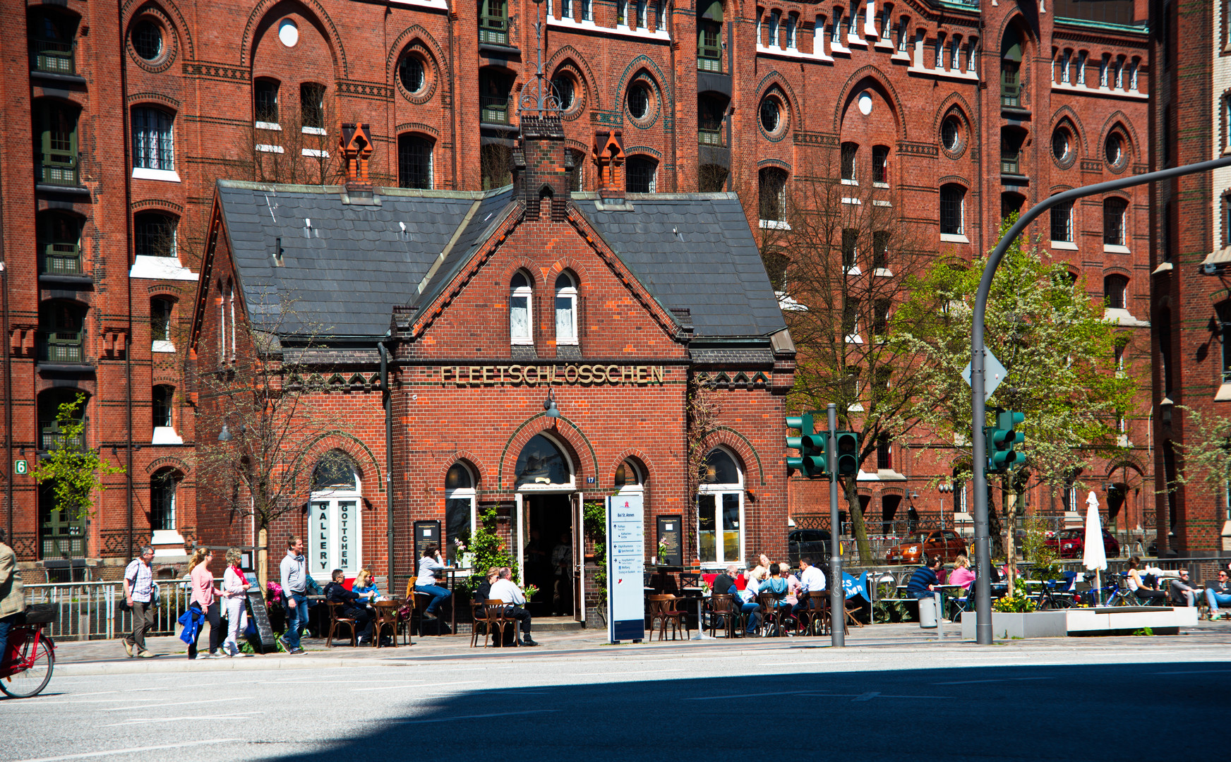 Fleetschlösschen Speicherstadt Hamburg .