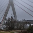 Fleher Brücke A46 Düsseldorf im Nebel